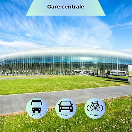 - Ideal Sejour Professionnel Ou Familial - Proche Bus Direct Au Centre De Strasbourg Lägenhet