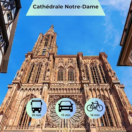 Apartment - Ideal Sejour Professionnel Ou Familial - Proche Bus Direct Au Centre De Strasbourg